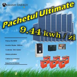 Pachet  fotovoltaic 9.44 kwh/zi Ultimate