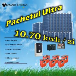 Pachet fotovoltaic 10.70 kwh/zi Ultra