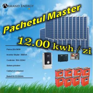 Pachet fotovoltaic 12.00 kwh/zi Master