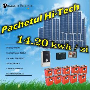 Pachet fotovoltaic 14.20 kwh/zi Hi-Tech