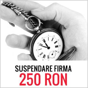 Suspendarea unei firme