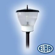 Corp de iluminat pietonal, 125 W mercur, PVC 05 IP43, ELBA