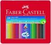 Creioane colorate 24 culori cutie metal grip 2001