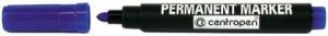 Permanent marker Centropen 8566 - varf rotund, negru