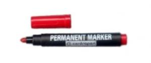Permanent marker Centropen 8566 - varf rotund, rosu