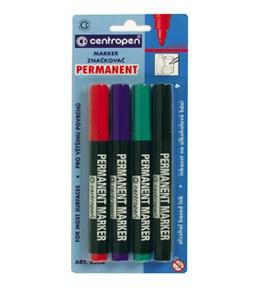 MARKER PERMANENT 4/SET VARF ROTUND 2.5MM 8566 CENTROPEN