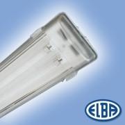 Corp de iluminat protejat la umezeala si praf, 1X18W 830(840) HF-S, FIPAD 05, dispersor PC, ELBA