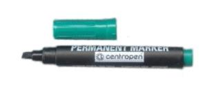 Permanent marker Centropen 8576 - varf tesit, verde