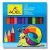 Creioane colorate 12 culori adel