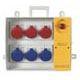 Organizator santier 3x2P+E + 3x3P+E cu sig iesire 3x25A/2p + 1x32/3p Scame