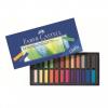 Creioane pastel soft mini 24 culori faber-castell