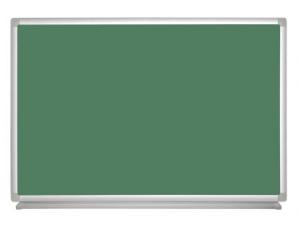 Tabla nemagnetica pt. creta cu rama din aluminiu Bi-Office - 100x200 cm, verde