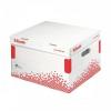 Container pt. arhivare esselte speedbox m din carton alb cu capac -