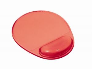 Mouse pad&suport brat gel rosu transparent