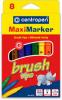 Marker centropen 8773 brush - 8 culori/set