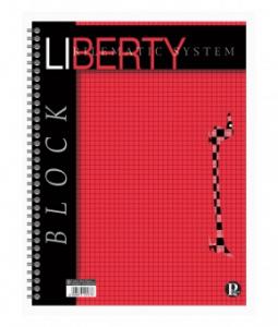 Caiet spira Liberty, A4 80 file Matematica