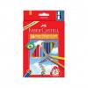 Creioane colorate junior grip 30 culori+ ascutitoare faber-castell