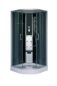 Cabina de dus completa - geam spate culoare neagra TC90