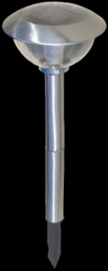 Lampa de Gradina din Inox cu Acumulator Solar 1.2 volti Inaltime: 470 mm