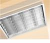 Lampa st 2x18 w metacrilat opal cu rama din aluminiu