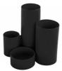 Suport tubular birou 4 compartimente negru flaro