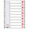 Separatoare index plastic 1-10 esselte