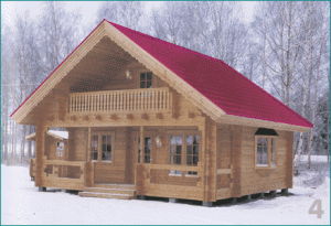 Wood house case lemn