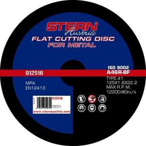 Disc abraziv pentru polizor unghiular Stern G12516 - 125x1,6mm&#65279;