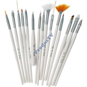 Set 15 pensule Nail Art Brush