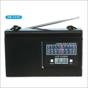 Radio compact AM/FM/SW cu ceas LCD Waxiba XB-731C