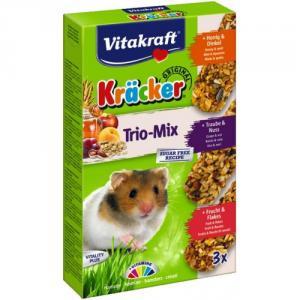 Baton Hamsteri Vitakraft Trio Mix Miere/nuci/fructe 3 Buc