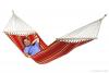 Hamac 1 persoana cu bare Currambera FSC 100% cherry - La Siesta