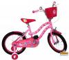 Bicicleta copii cu roti ajutatoare Hello Kitty 16" Saica