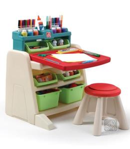 Birou arta copii Flip & Doodlle Easel Desk NEW - Step2