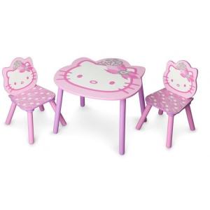 Set masuta si 2 scaunele Hello Kitty - Delta Children