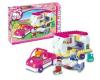 Set constructie unico plus hello kitty rulota