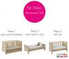 Set patut + salteluta pentru bebelusi Milan Reclaimed Oak - Tutti Bambini
