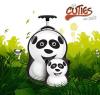 Valiza tip trolley si ghiozdan Cheri the Panda - Cuties and Pals