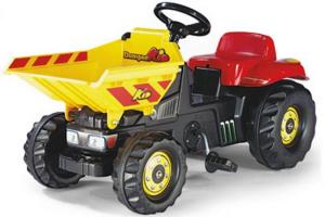 Tractor cu pedale copii Rolly Toys 024124 Rosu Galben