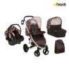 Set Carucior Malibu XL All in One Dots Black - Hauck