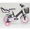 Bicicleta copii hello kitty romantic black-pink 12 ironway