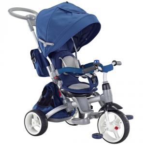 Tricicleta multifunctionala Little Tiger - Sun Baby - Albastru