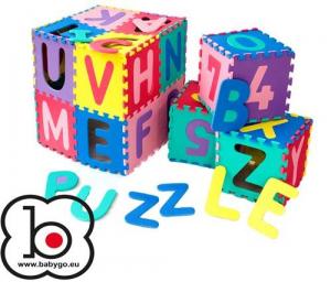 Salteluta de joaca cu cifre si litere Puzzle 36 piese - BabyGo