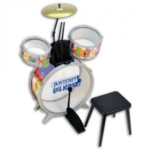 Set tobe Rock Drummer cu scaun Bontempi