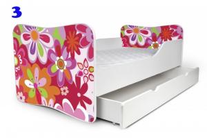 Patut Nobiko Butterfly 140x70 cu saltea si sertar C3