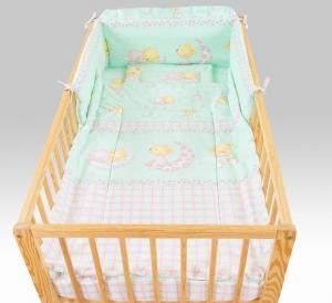 Lenjerie MyKids Teddy Stelute Turquaz 4+1 Piese 140x70 cm