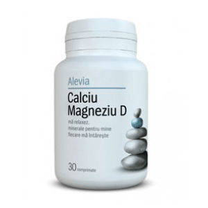 Alevia Calciu Magneziu+Vitamina D 30cpr