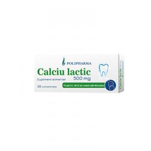 Polipharma Calciu lactic 500mg x 30cp