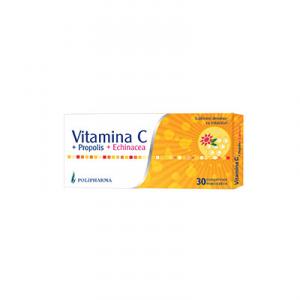 Polipharma Vitamina C + Propolis + Echinacea 30cps
