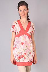 Bluza-rochie cu imprimeu floral T16752C